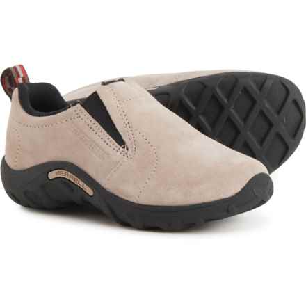 Merrell Boys Jungle Moc Shoes - Nubuck, Slip-Ons in Taupe