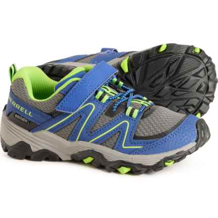 Merrell Boys M-Trail Quest Hiking Shoes - Leather in Blue/Green