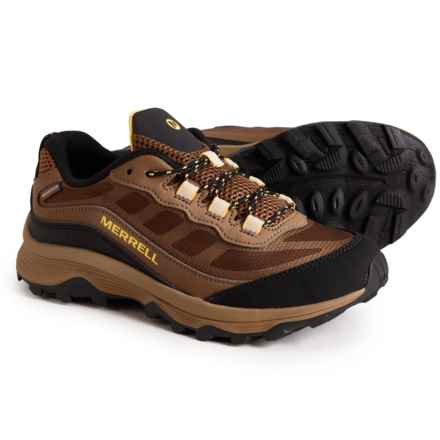 Merrell Boys Moab Speed Low Hiking Shoes - Waterproof in Walnut