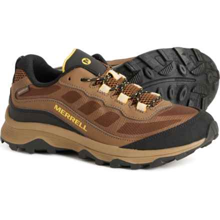 Merrell Boys Moab Speed Low Hiking Shoes - Waterproof in Walnut