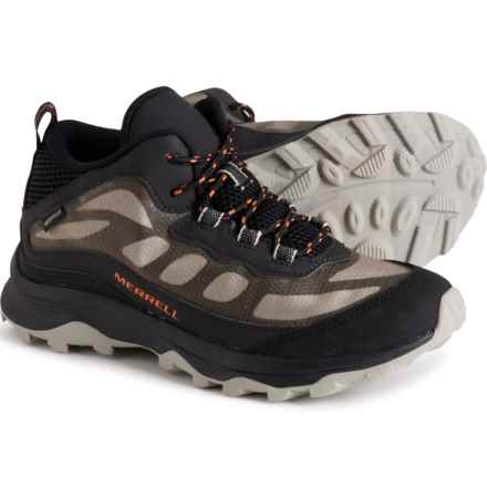 Merrell Boys Moab Speed Mid Hiking Boots - Waterproof in Black