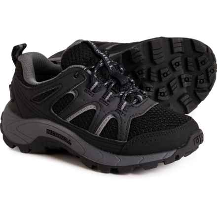 Merrell Boys Oak Creek Low Hiking Boots - Waterproof in Black/Grey