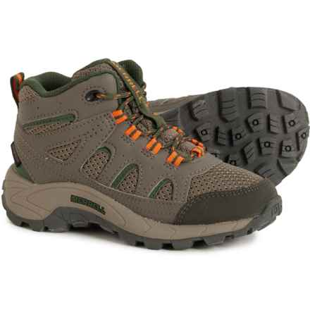 Merrell Boys Oak Creek Mid Lace Hiking Boots - Waterproof in Boulder