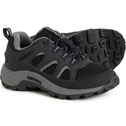 Merrell Boys Oakcreek Low Hiking Shoes - Waterproof in Black/Grey
