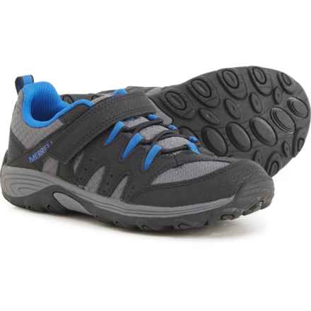Merrell Boys Outback Low 2 Hiking Shoes - Leather in Black/Grey/Royal - Closeouts