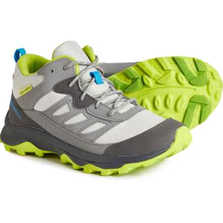 Merrell Boys Speed Strike 2 Hiking Shoes in Grey/Blue/Lime