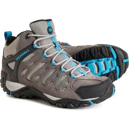 Merrell Crosslander 2 Mid Hiking Boots - Waterproof, Leather (For Women) in Charcoal/Tahoe