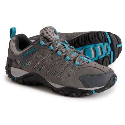 Merrell Crosslander 2 Trail Running Shoes - Leather (For Women) in Charcoal/Capri
