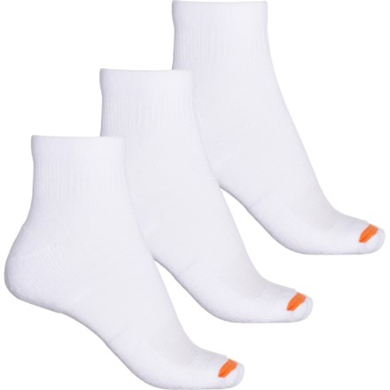 Merrell Cushioned Cotton Socks - 3-Pack, Quarter Crew (For Women) in White - Closeouts