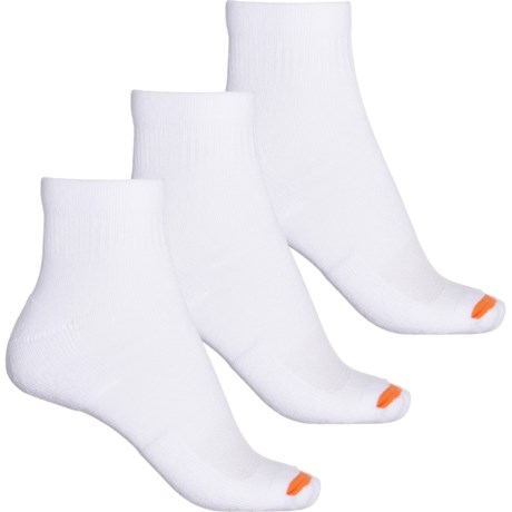 Merrell Cushioned Cotton Socks - 3-Pack, Quarter Crew (For Women) in White