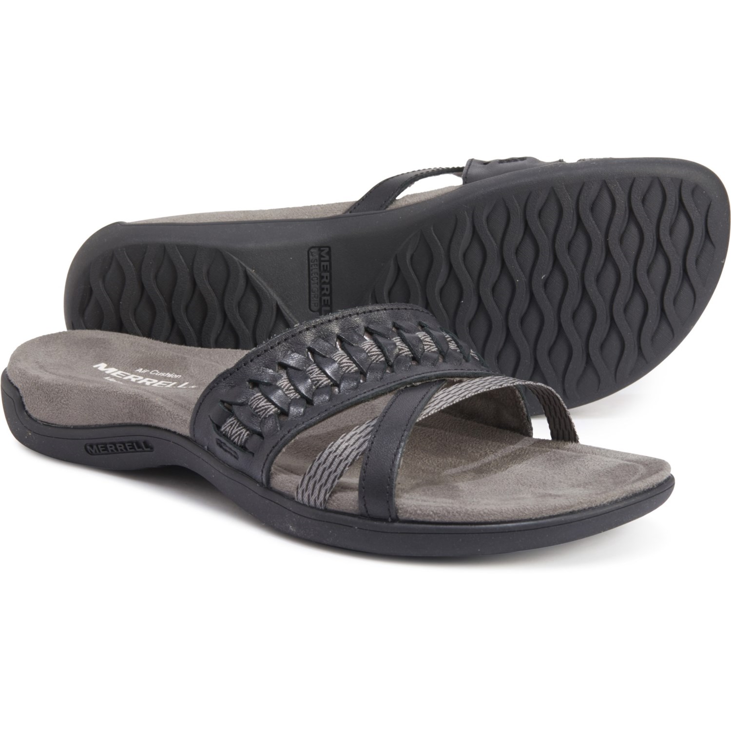 merrell leather flip flops