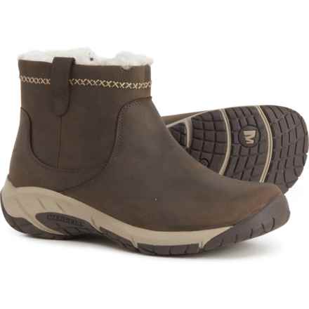 Merrell Encore 4 Bluff Zip Polar Boots - Waterproof, Nubuck (For Women) in Espresso