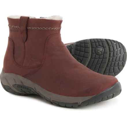 Merrell Encore 4 Zip Polar Snow Boots - Waterproof, Insulated, Nubuck (For Women) in Sable