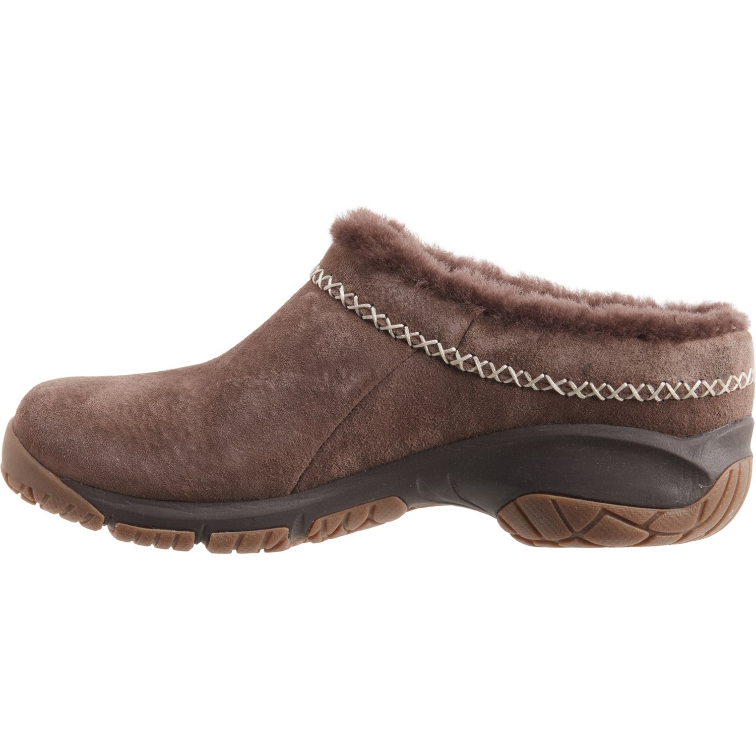 Merrell fur outlet lined clogs