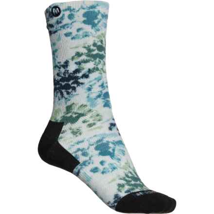 Merrell Floral Printed High-Performance Socks - Crew (For Women) in Gray