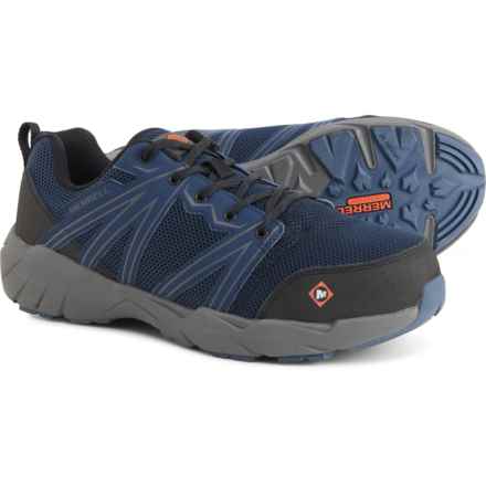 Merrell Fullbench Superlite Work Shoes - Alloy Safety Toe (For Men) in Blue