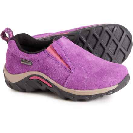 Merrell Girls Jungle Moc Frosty Shoes - Waterproof, Slip-Ons in Wineberry