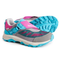 Merrell Girls Moab Speed Low ZipTrek Hiking Shoes - Waterproof in Grey/Turq/Berry