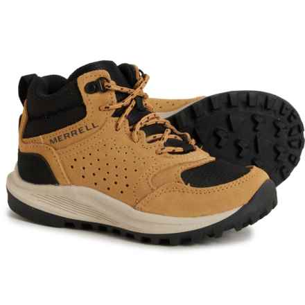 Merrell Girls Notch Mid Hiking Boots - Suede in Wheat
