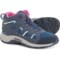 Merrell Girls Oakcreek Mid Lace Hiking Boots - Waterproof in Navy/Turq/Fuchsia