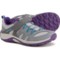 Merrell Girls Outback Low 2 Hiking Shoes in Grey/Purple/Teal