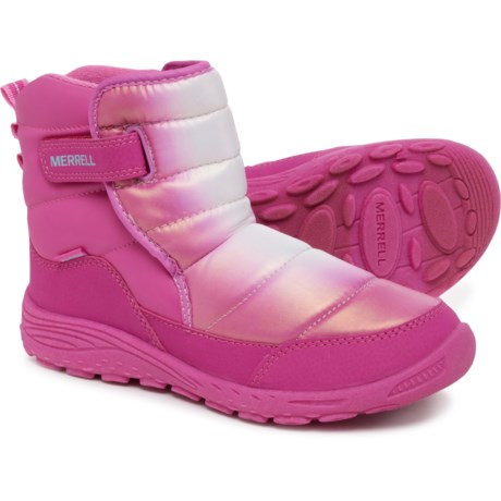 Merrell Girls Polar Puffer Winter Boots - Insulated in Pink