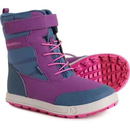 Merrell Girls Snow Ridge Winter Boots - Waterproof, Insulated in Berry/Navy