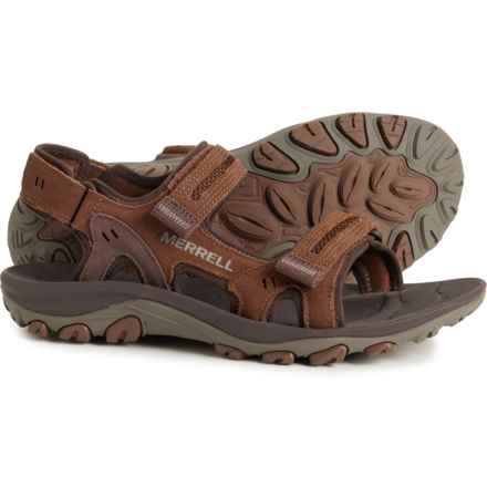 Merrell Huntington Sport Convertible Sandals - Leather (For Men) in Earth