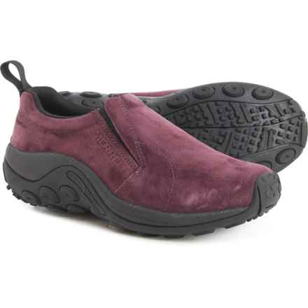 Merrell Jungle Moc Shoes - Suede (For Women) in Burgundy