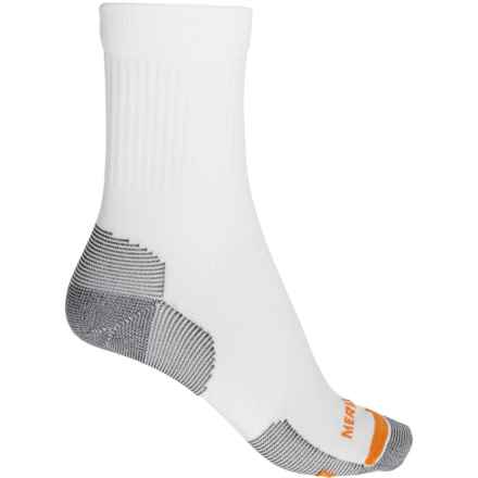 Merrell Lightweight Trail Runner Socks - 3/4 Crew (For Women) in White