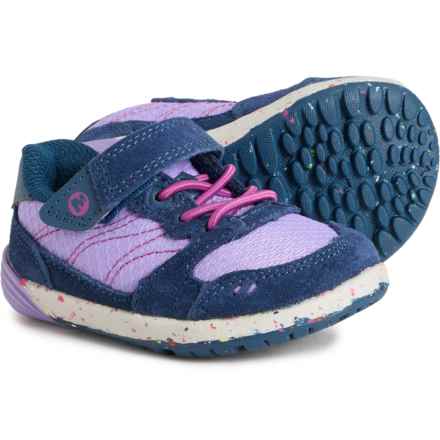 Merrell Little Boys and Girls Bare Steps A83 Sneakers - Leather in Navy/Purple