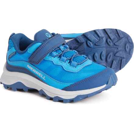 Merrell Little Boys Moab Speed Low A/C Hiking Shoes - Waterproof in Blue