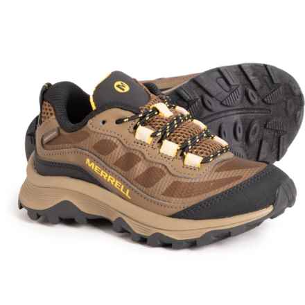 Merrell Little Boys Moab Speed Low Hiking Shoes - Waterproof in Walnut