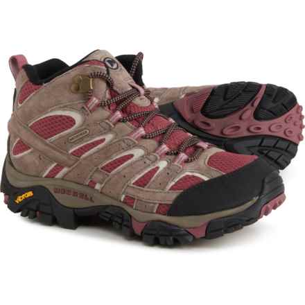 Merrell Moab 2 Mid Hiking Boots - Waterproof (For Women) in Boulder/Blush