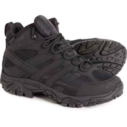 Merrell Moab 2 Mid Tactical Boots - Waterproof, Leather (For Men) in Black