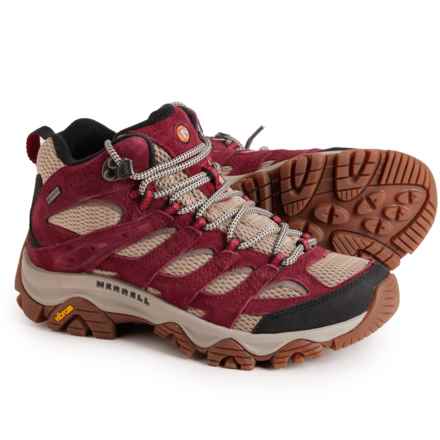 Merrell Moab 3 Mid Gore-Tex® Hiking Boots - Waterproof, Suede (For Women) in Cabernet