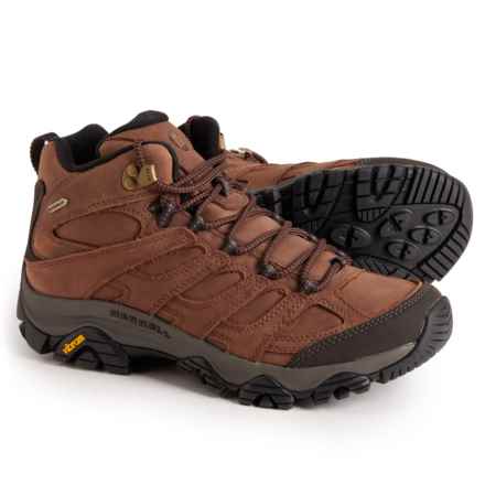 Merrell Moab 3 Prime Mid Hiking Boots - Waterproof, Leather (For Men) in Mist