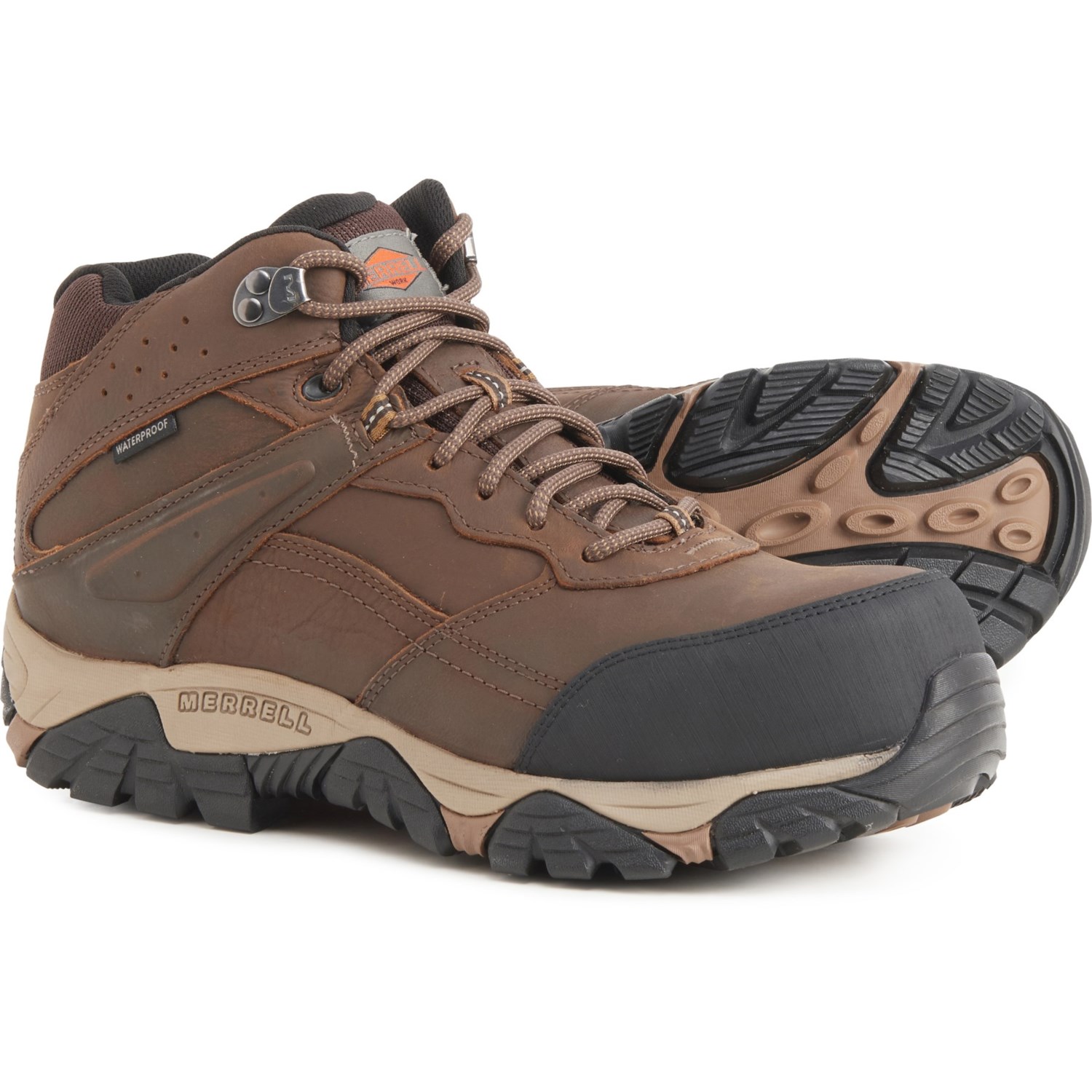 Merrell Moab Adventure Mid Boots - Waterproof, Carbon Fiber Safety Toe (For Men)