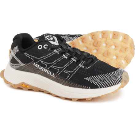 Merrell Moab Flight Solution Dye Trail Running Shoes (For Women) in Black White