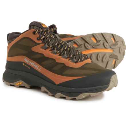Merrell Moab Speed Mid Gore-Tex® Hiking Boots - Waterproof, Wide Width (For Men) in Lichen
