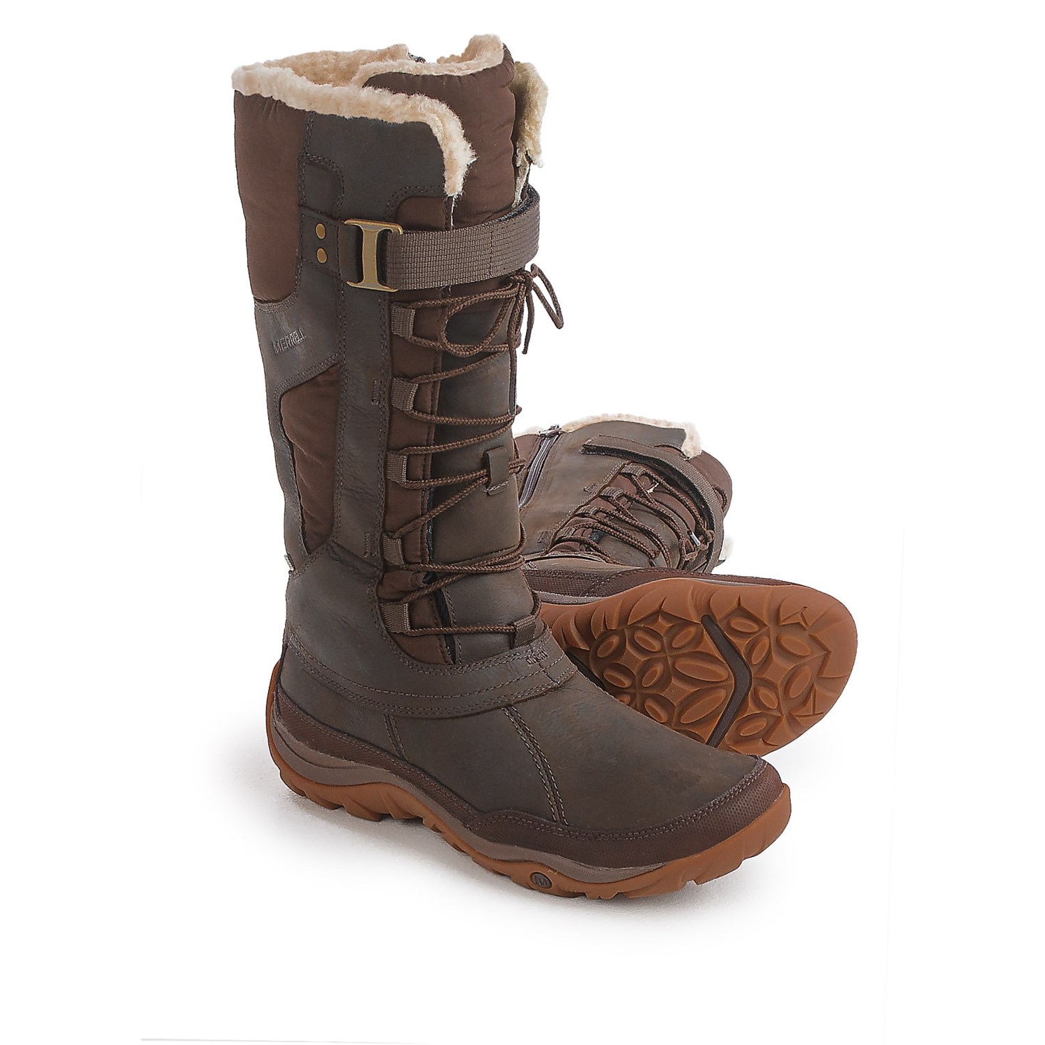 Merrell Murren Tall Leather Snow Boots – Waterproof, Insulated (For Women)