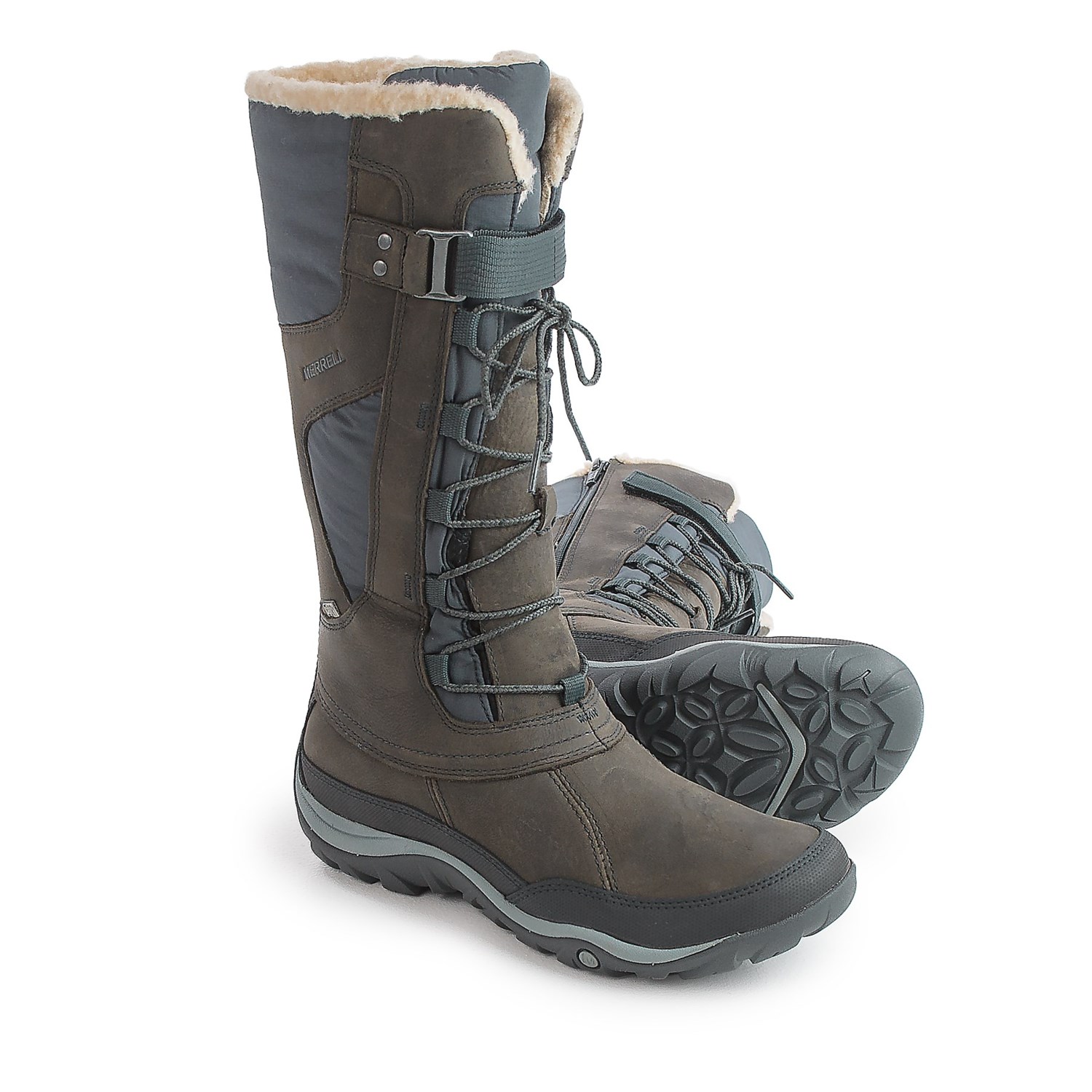 Merrell Murren Tall Leather Snow Boots For Women Save