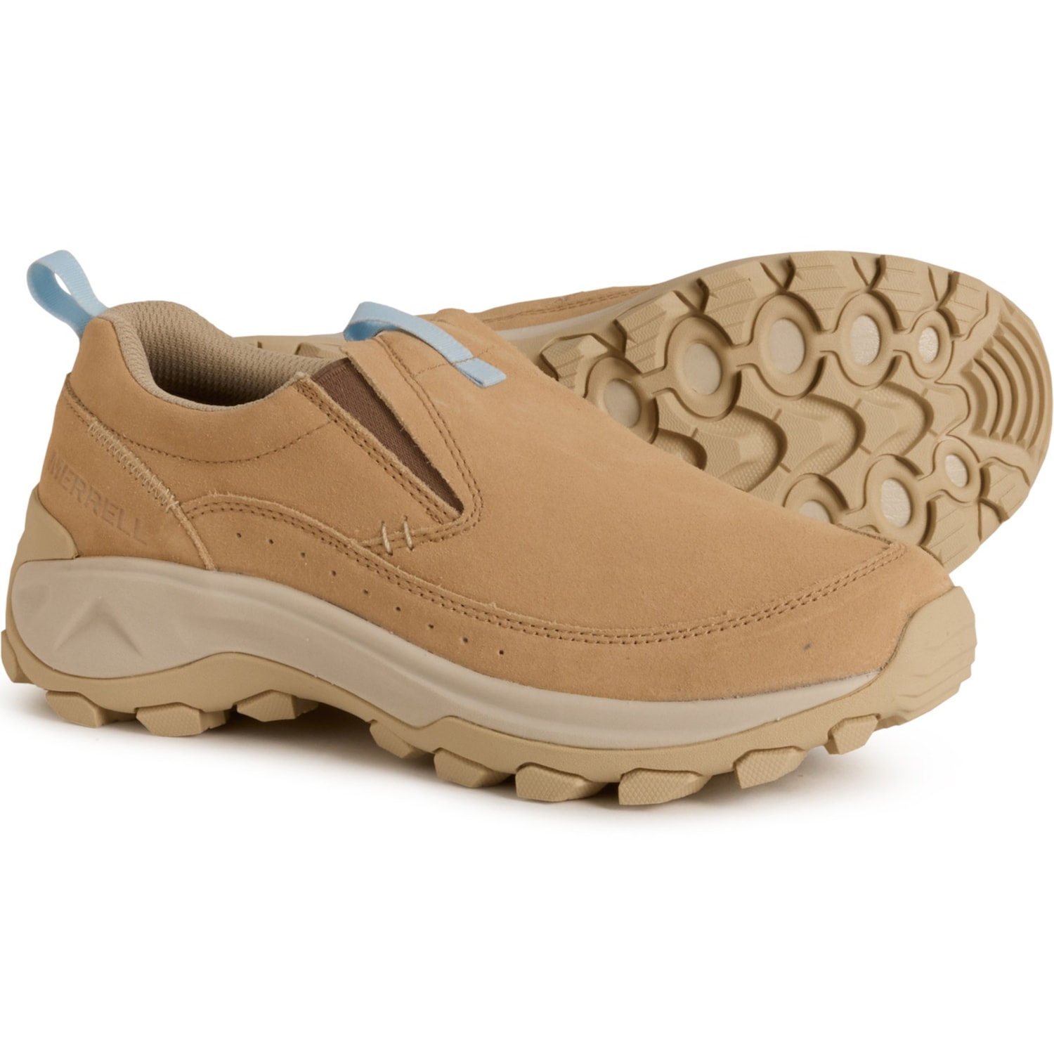 Merrell Tan Leather Slip-On Shoes Merrell Womens Suede Leather Slip On M-Connect Size 6 Tan  main image 3