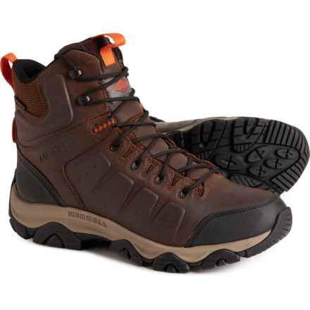 Merrell Phaserbound 2 Mid Hiking Boots - Waterproof, Leather (For Men) in Earth/Orange