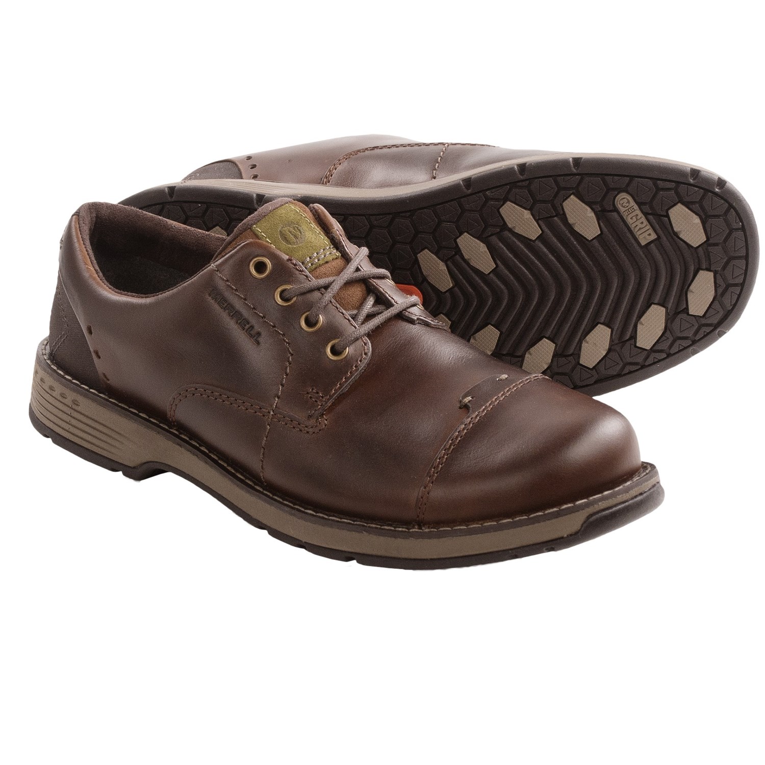 Merrell Realm Loft Oxford Shoes - Leather (For Men) in Brown