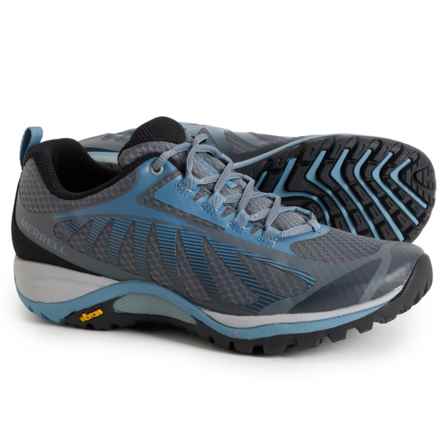Merrell Siren Edge 3 Hiking Shoes - Wide Width (For Women) in Rock/Bluestone