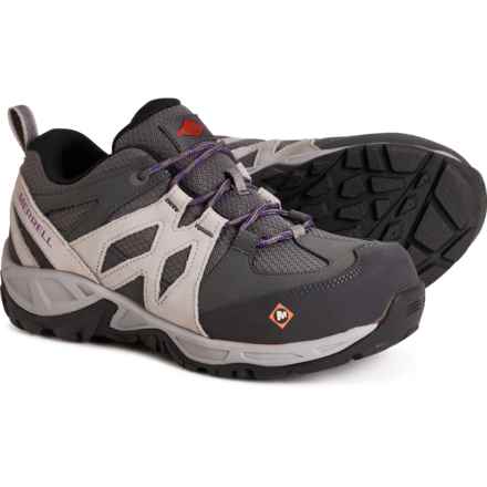 Merrell Siren Work Shoes - Alloy Safety Toe (For Women) in Charcoal/Paloma