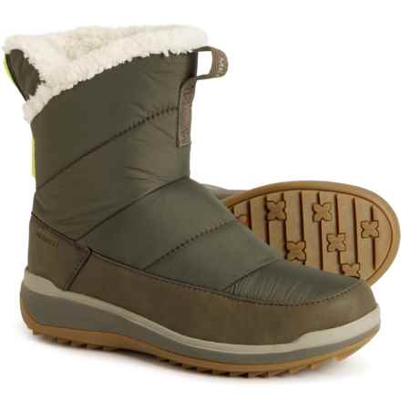 Merrell Snowcreek Sport Mid Zip Polar Snow Boots - Waterproof, Insulated (For Women) in Olive