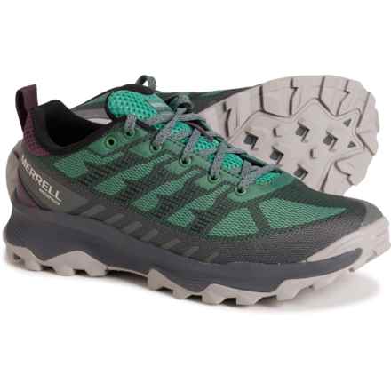 Merrell Speed Eco Hiking Shoes - Waterproof (For Women) in Pine Green/Burgdy