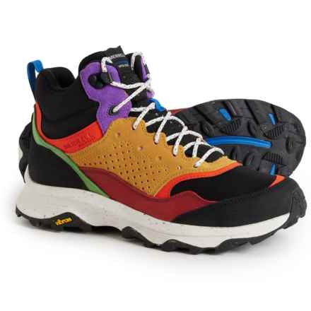 Merrell Speed Solo Mid Hiking Boots - Waterproof, Leather (For Men) in Black Multi